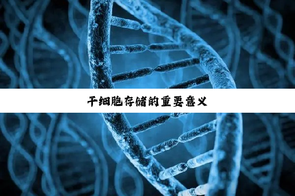干细胞存储的重要意义