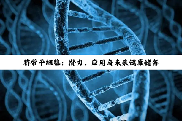 脐带干细胞：潜力、应用与未来健康储备