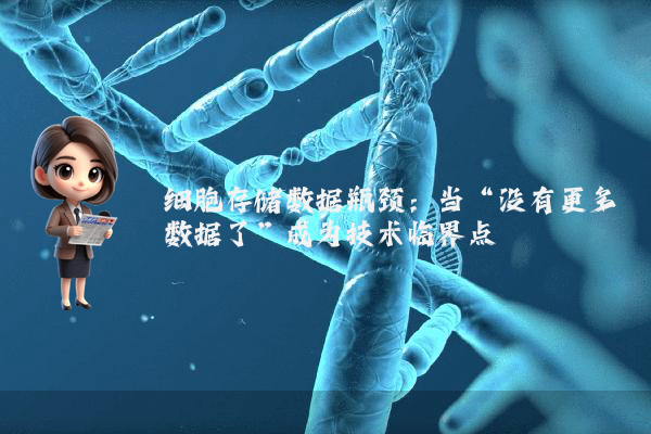 细胞存储数据瓶颈：当“没有更多数据了”成为技术临界点